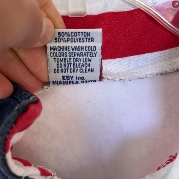 ESY‎ - vintage sportswear 3/4 zip flag sweatshirt, xl - Picture 6 of 9